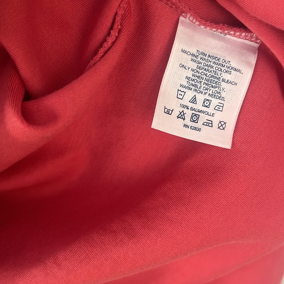 Lands’ End women’s 6-8 coral 💯% cotton like new turtleneck - Picture 4 of 5